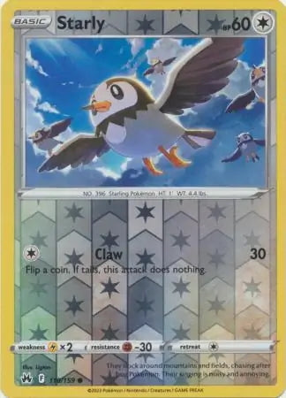 Crown Zenith Starly #110/159 reverse holo
